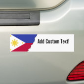 Vlag van de fillipinen bumpersticker (Op auto)