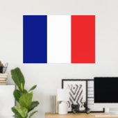 Vlag van de Franse grote Tricolore Poster (Thuiskantoor)
