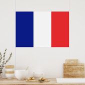 Vlag van de Franse grote Tricolore Poster (Keuken)