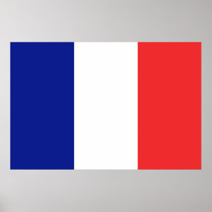 Vlag van de Franse grote Tricolore Poster