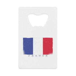Vlag van de Franse Republiek Kredietkaart Flessenopener