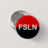 Vlag van de FSLN-Button Ronde Button 3,2 Cm (Voorkant /achterkant)
