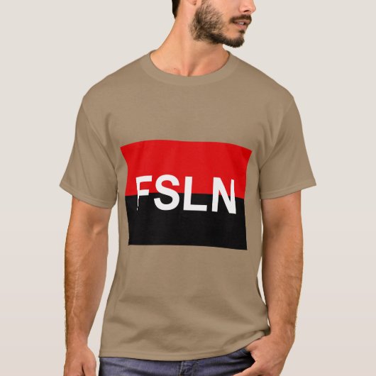 Vlag van de FSLN T-shirt (Voorkant)