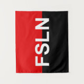 Vlag van de FSLN Wandkleed (Voorkant)