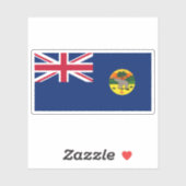 Vlag van de Gambiaanse kolonie en het Protectoraat Sticker (Vel)