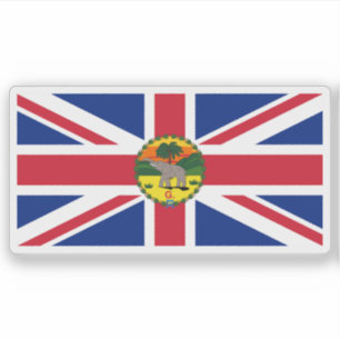 Vlag van de gouverneur van Gambia (1901-1965) Sticker
