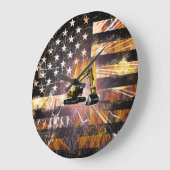 Vlag van de graafmachine grote klok (Hoek)