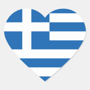 Vlag van de Griekse sticker (Heart)