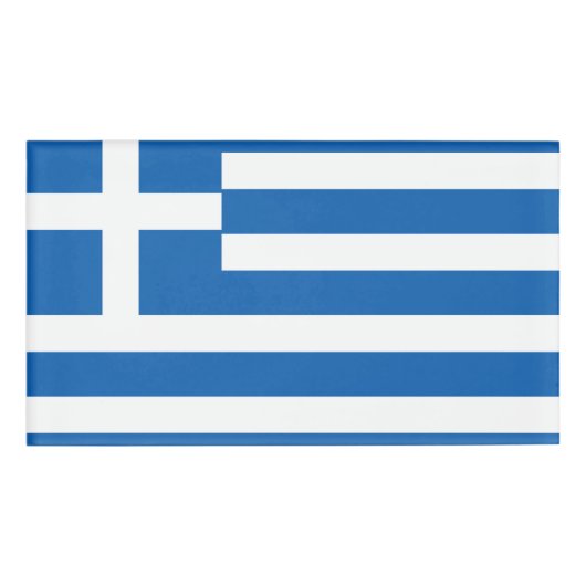 Vlag van de Griekse vlag Naambadge (Voorkant)