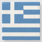 Vlag van de Griekse vlag Stenen Onderzetter (Voorkant)