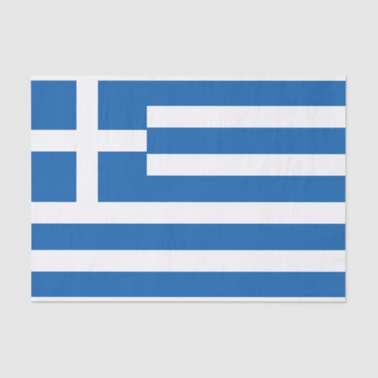 Vlag van de Griekse vlag Tissuepapier (Voorkant)