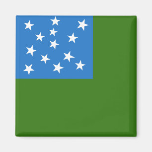 Vlag van de groene bergboeien magneet