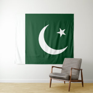 Vlag van de grote Pakistaanse vlag Wandkleed