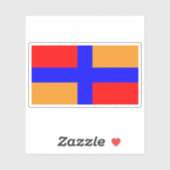 Vlag van de Hemshin volkeren (Armenië) Sticker (Vel)