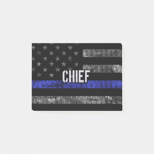 Vlag van de hoofdpolitie in nood post-it® notes (Voorkant)