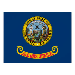 Vlag van de Idaho-staat Perfect Poster