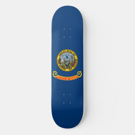 Vlag van de Idaho-staat Skateboard (Voorkant)