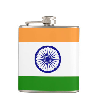 Vlag van de Indische vinylwikkel Heupfles
