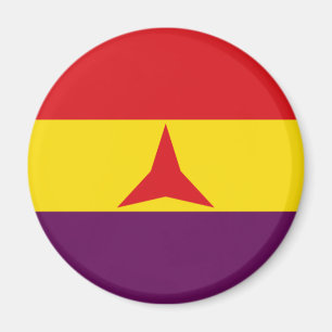 Vlag van de Internationale Brigades (Spaanse Burge Magneet