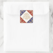 Vlag van de Keizerlijke Garde Vierkante Sticker (Tas)