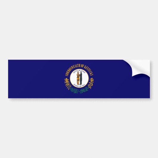 Vlag van de Kentucky-staat Bumpersticker (Voorkant)