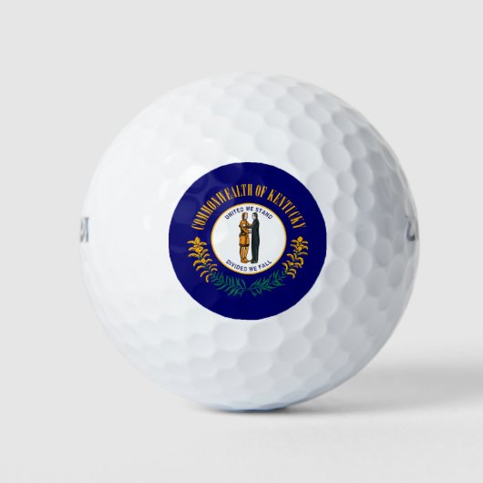Vlag van de Kentucky-staat Golfballen (Voorkant)