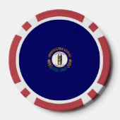 Vlag van de Kentucky-staat Poker Chips (Achterkant)