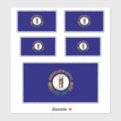 Vlag van de Kentucky-staat Sticker (Vel)