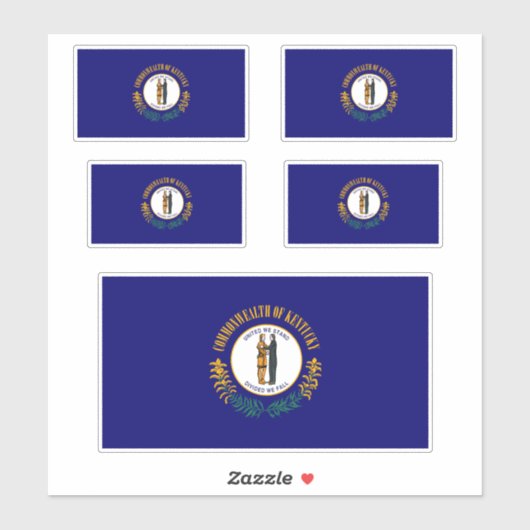 Vlag van de Kentucky-staat Sticker (Vel)