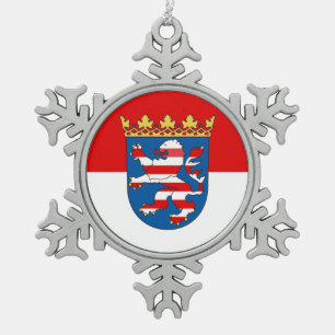 Vlag van de kerstversiering van Hesse Snowflake Pe Tin Sneeuwvlok Ornament