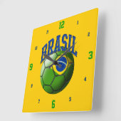 Vlag van de klok van het Voetbal van Brasil (Hoek)