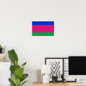 Vlag van de Koebaanse Volksrepubliek Poster (Thuiskantoor)