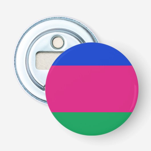 Vlag van de Koebanse Volksrepubliek Button Flesopener (Voorkant)