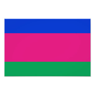 Vlag van de Koebanse Volksrepubliek Foto Afdruk