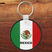 Vlag van de kwaliteit Mexico Roundel Sleutelhanger (Voorkant)