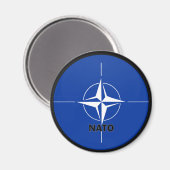 Vlag van de kwaliteit Nato Roundel Magneet (Voorkant / Achterkant)