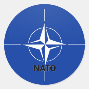 Vlag van de kwaliteit Nato Roundel Ronde Sticker