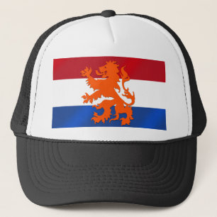 Vlag van de leeuwNederland van Nederland de Trucker Pet