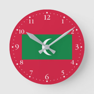 Vlag van de Malediven Ronde Klok