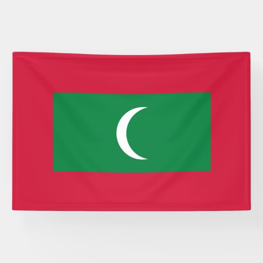 Vlag van de Malediven Spandoek (Horizontaal)