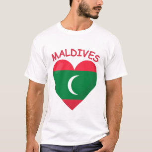 Vlag van de Malediven T-shirt