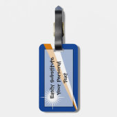 Vlag van de Marshalleilanden Easy ID Persoonlijk Bagagelabel (Achterkant verticaal)