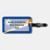 Vlag van de Marshalleilanden Easy ID Persoonlijk Bagagelabel (Achterkant horizontaal)