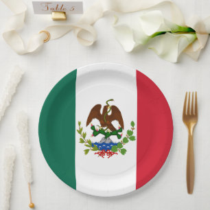 Vlag van de Mexicaanse Republiek: 1824-1835, Santa Papieren Bordje