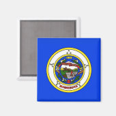 VLAG VAN DE MN-STAAT MAGNEET (Voorkant / Achterkant)