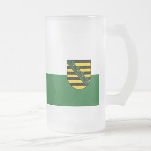 Vlag van de Mok Saksen Frosted Glass Beer