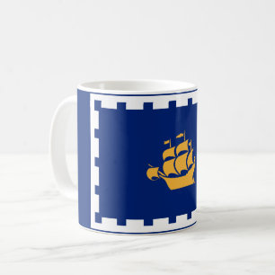 Vlag van de Mok van de gemeente Quebec-koffie