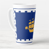 Vlag van de Mok van Quebec City Latte (Linkerhoek)