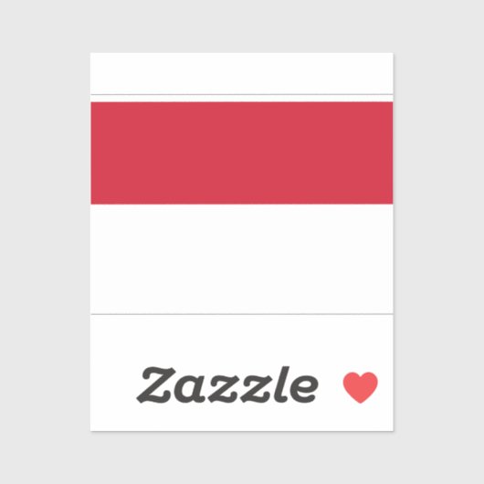 Vlag van de Monaco-Sticker Sticker (Vel)