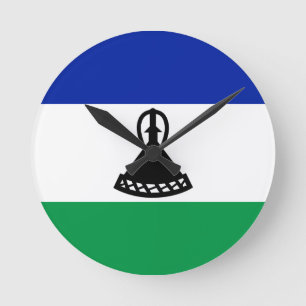 Vlag van de muur van Lesotho Ronde Klok